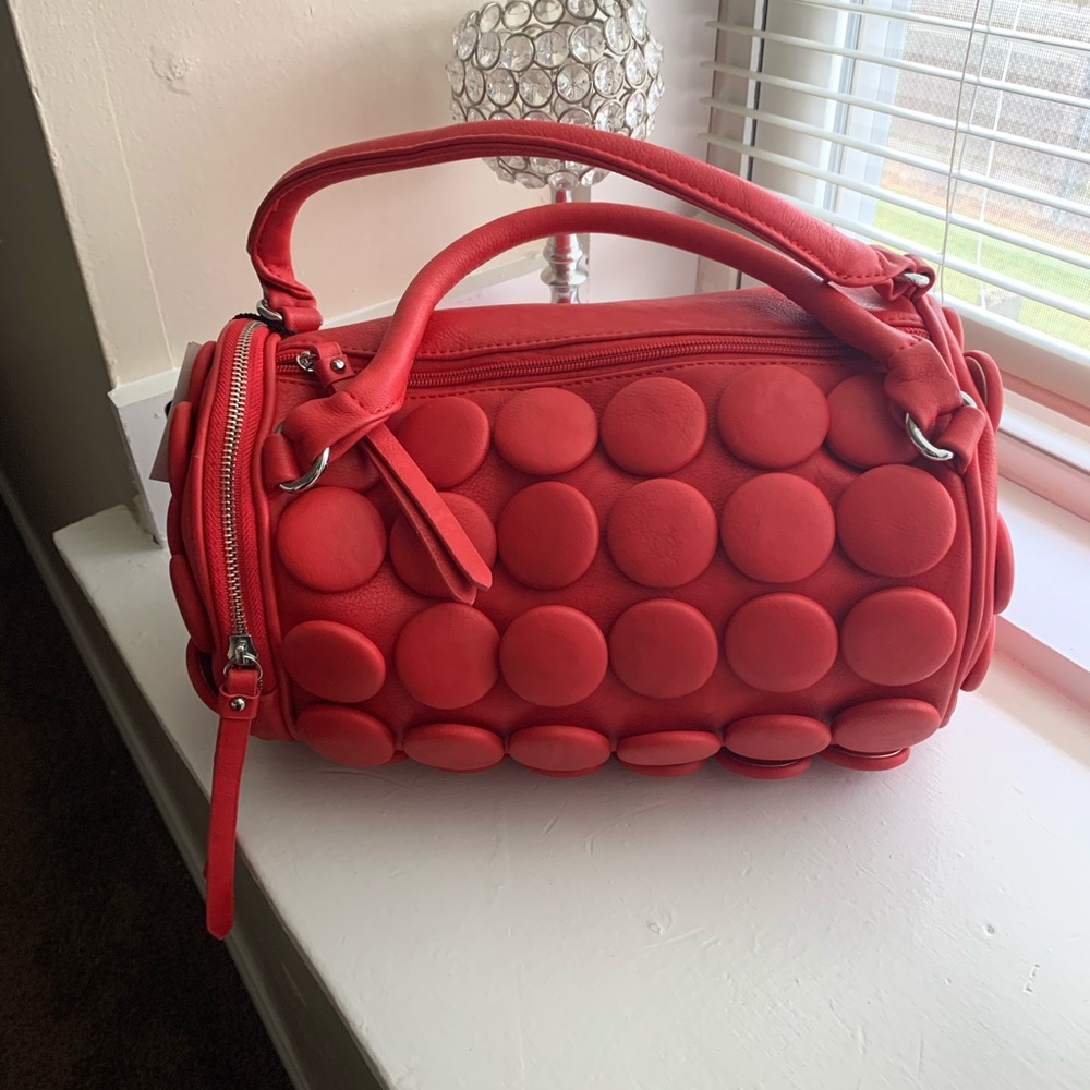 Red Button Bag